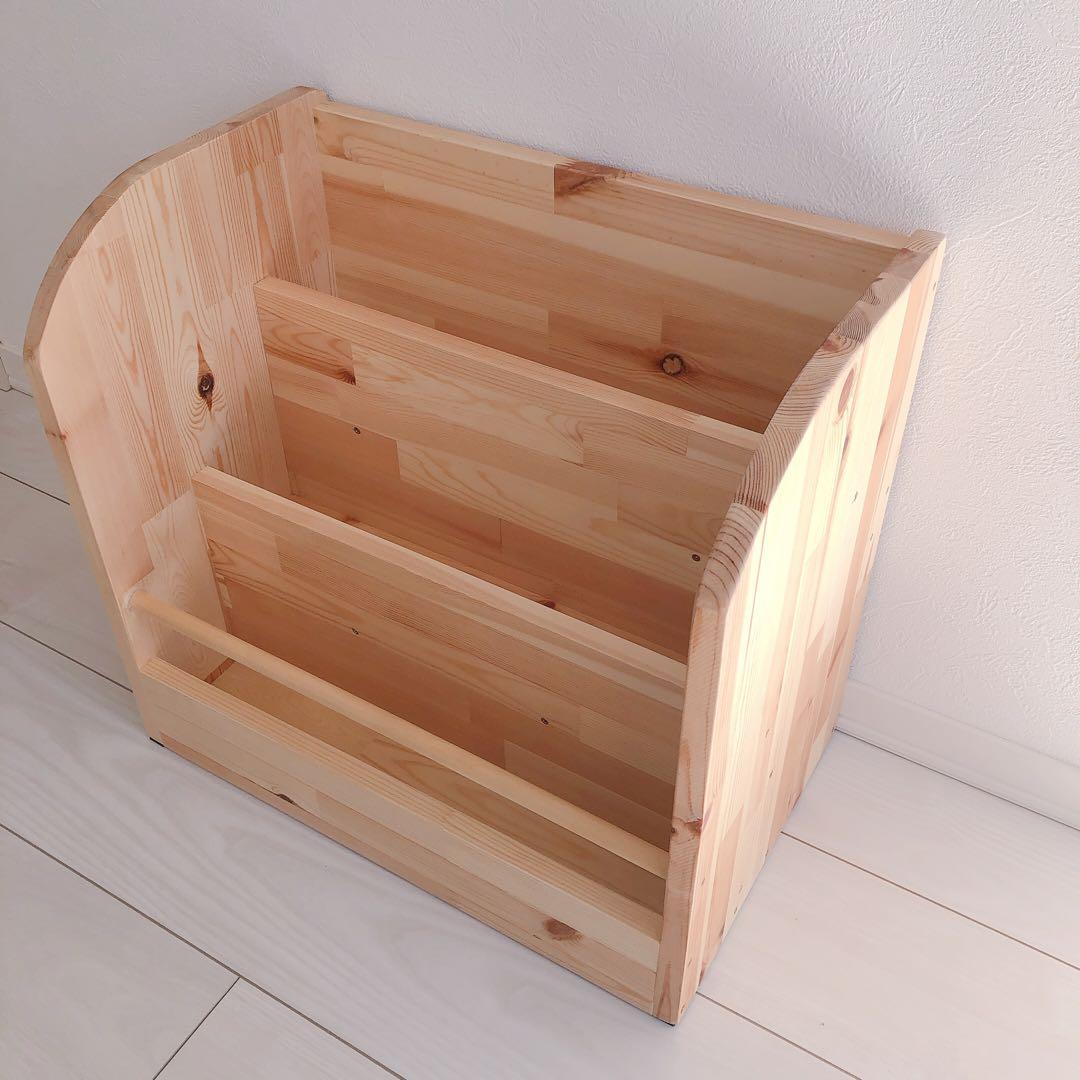 1点のみ▷▷30冊以上収納／絵本棚／ハンドメイド／本棚／