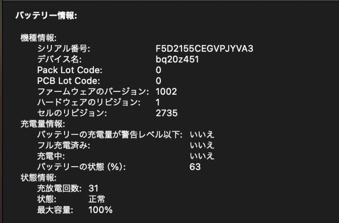 MacBook Air 13インチ　M1 チップ