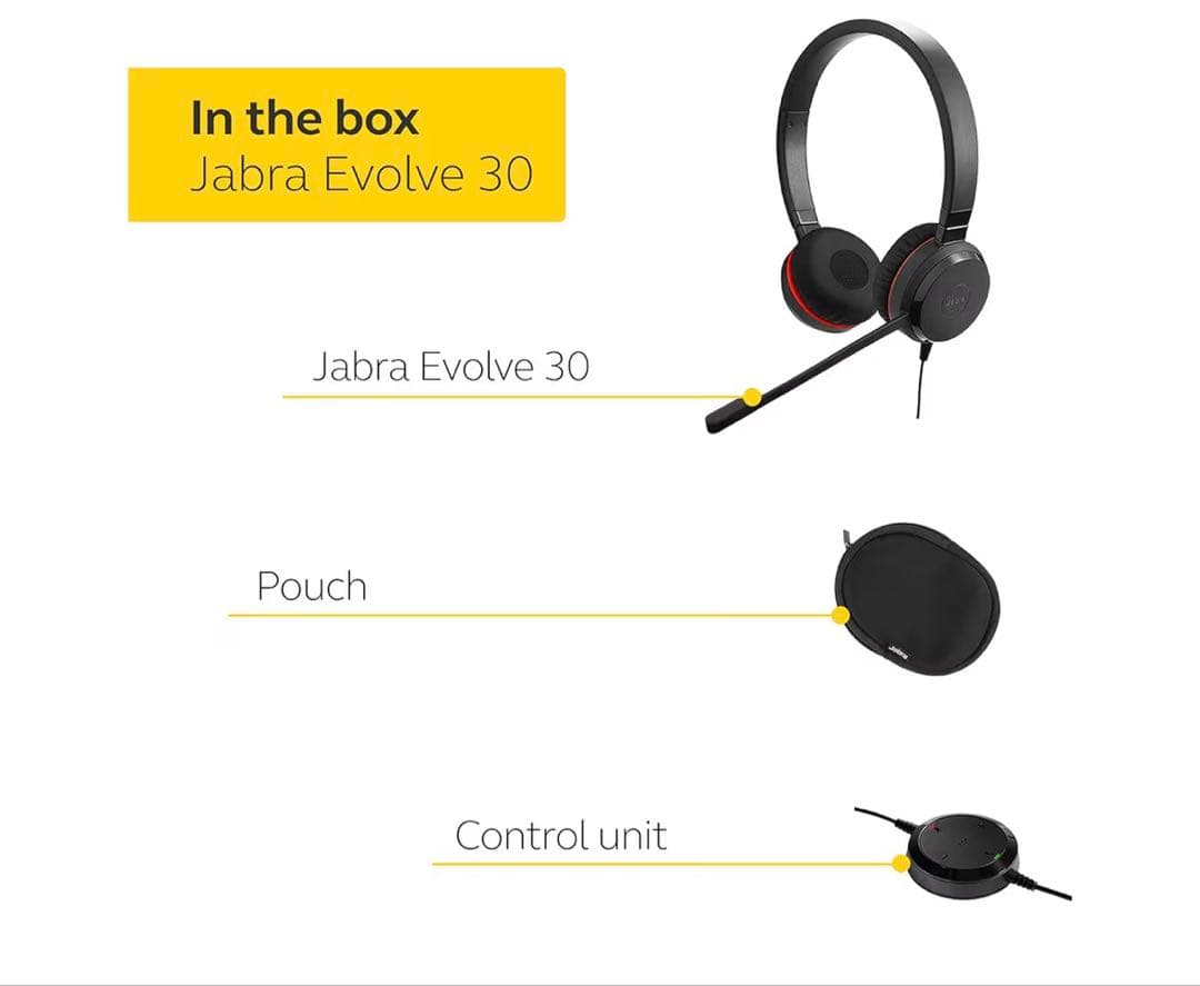 Jabraヘッドセット PC向けステレオ/マイク搭載