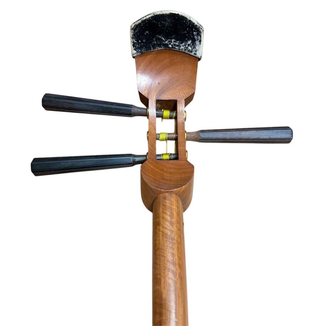 ✨状態良好✨三味線 三線 沖縄三味線 中棹 民謡 地唄 清元 常磐津 皮破れなし