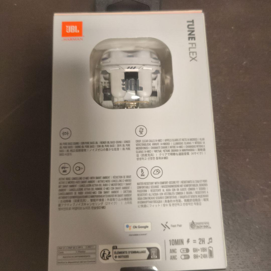 JBL TUNE FLEX GHOST ワイヤレスイヤホン ホワイト