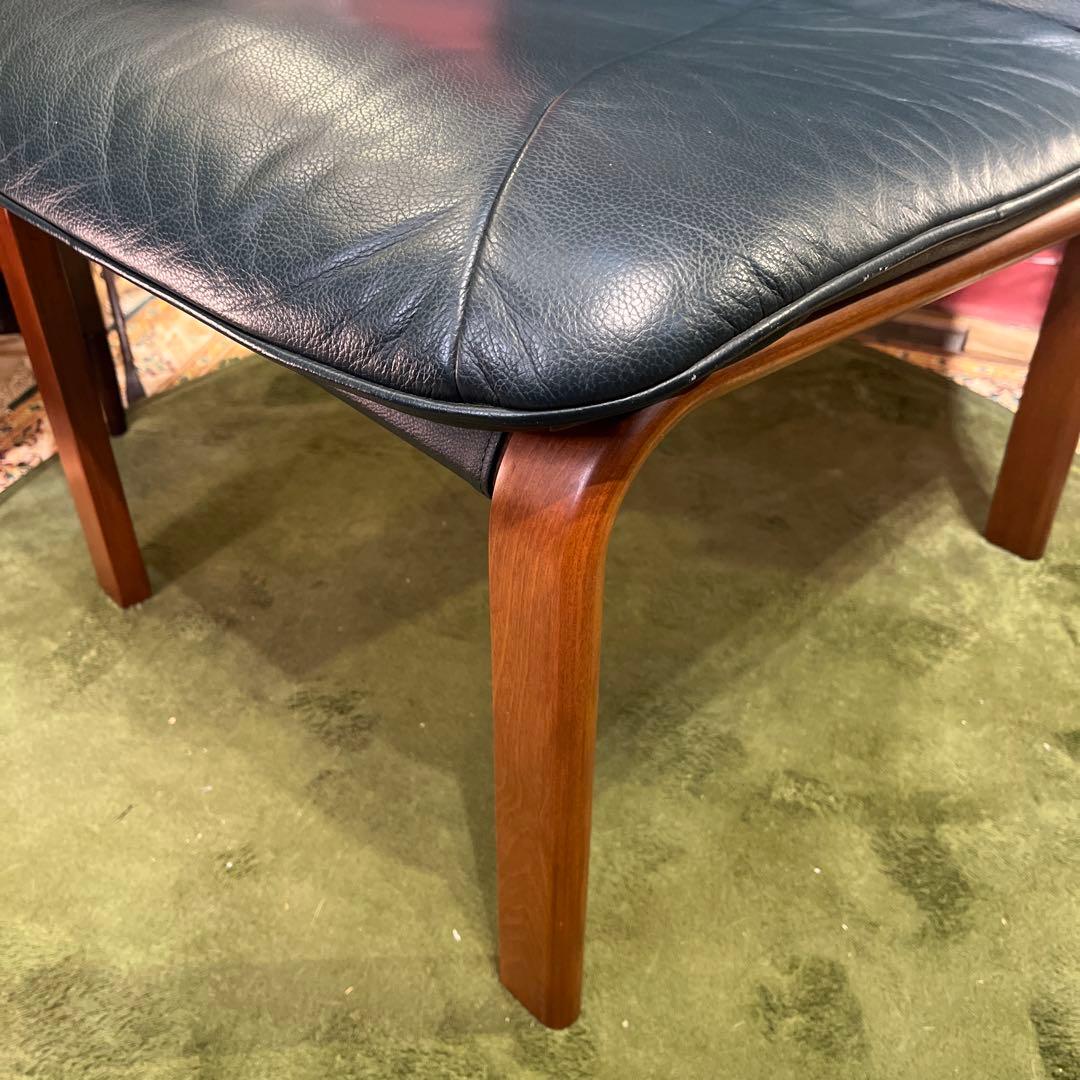 Sale ヴィンテージ 富士ファニチャー　革張りチェア　軽量　美品