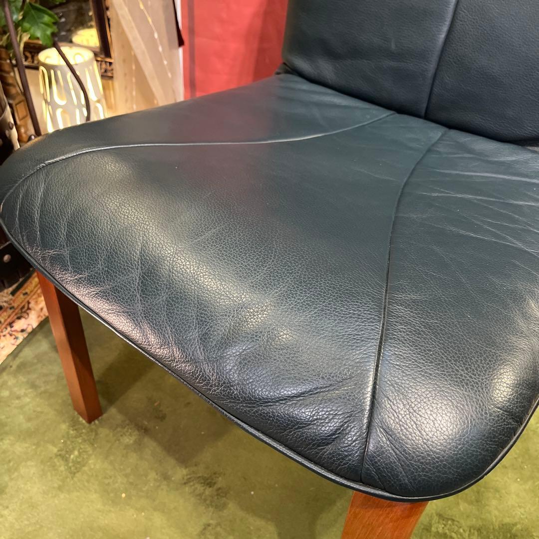 Sale ヴィンテージ 富士ファニチャー　革張りチェア　軽量　美品