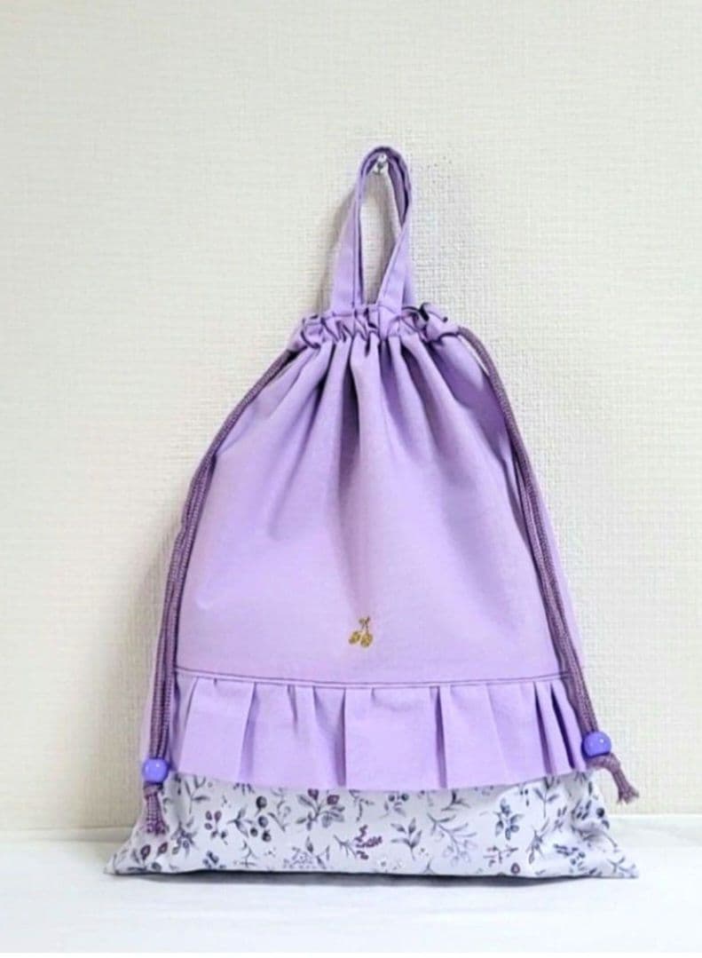 ななの☆93.入園入学セット女の子　パープル ベリーガーデン