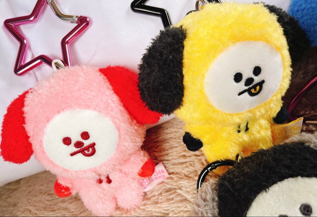 BT21 5周年記念 レインボーカラーマスコット キーホルダー