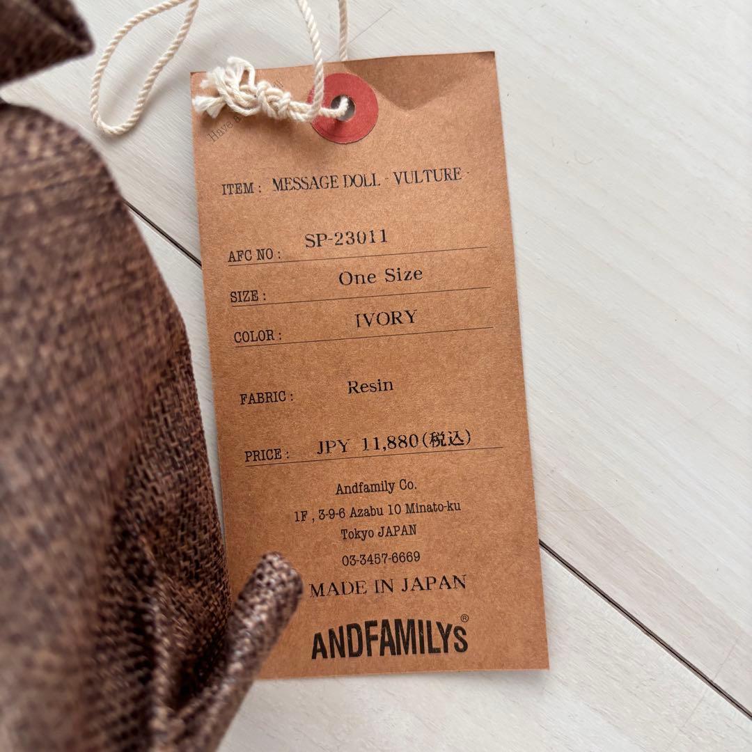 ANDFAMILYS メッセージドール VULTURE アンドファミリー 置物