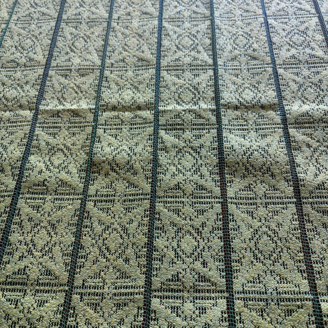 【新品】　昭和レトロ　レースカーテン　プリーツ　カーテン　２枚