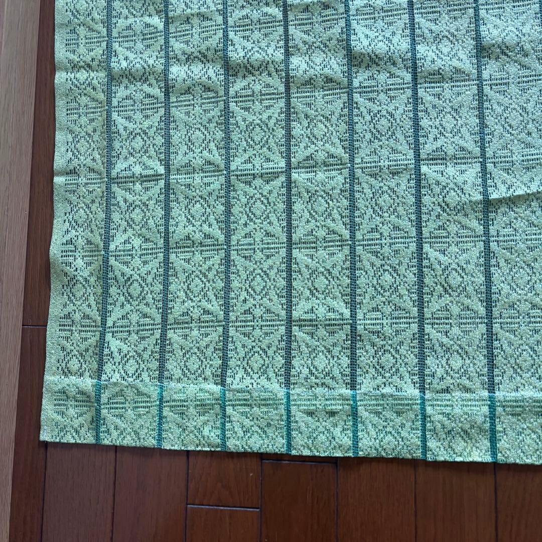 【新品】　昭和レトロ　レースカーテン　プリーツ　カーテン　２枚