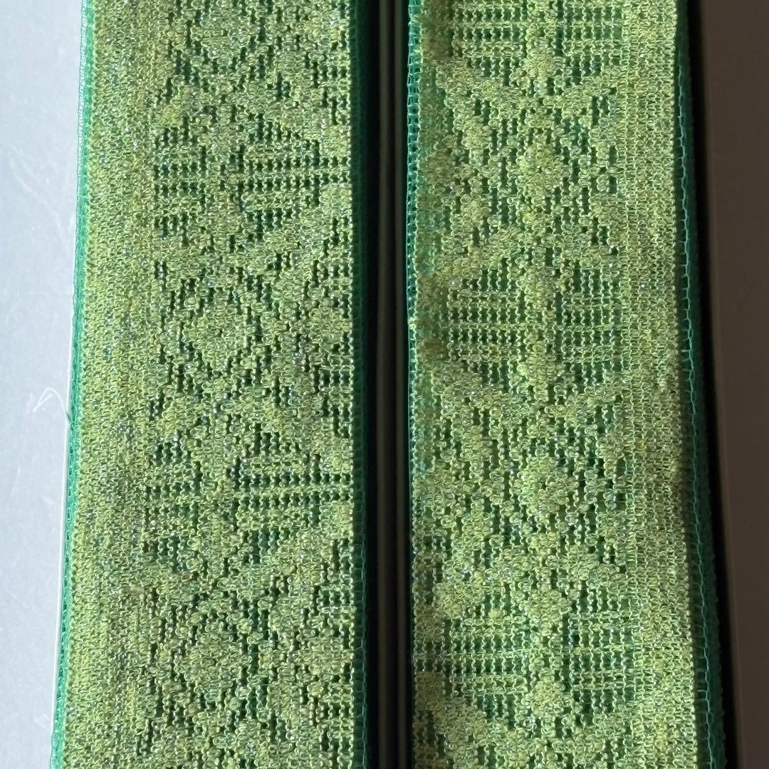 【新品】　昭和レトロ　レースカーテン　プリーツ　カーテン　２枚