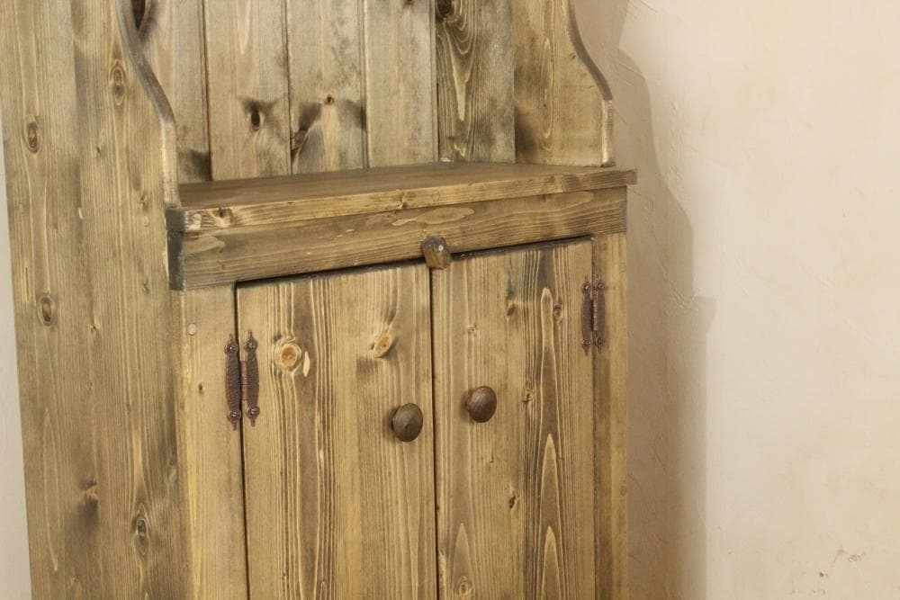 ハンドメイド　カップボード　エボニー色