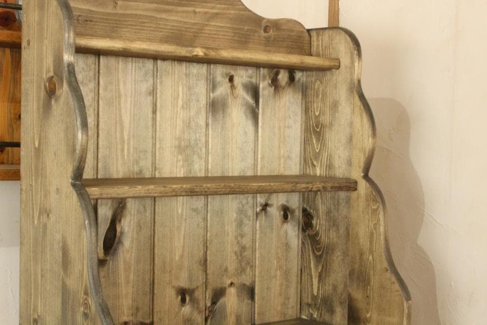 ハンドメイド　カップボード　エボニー色