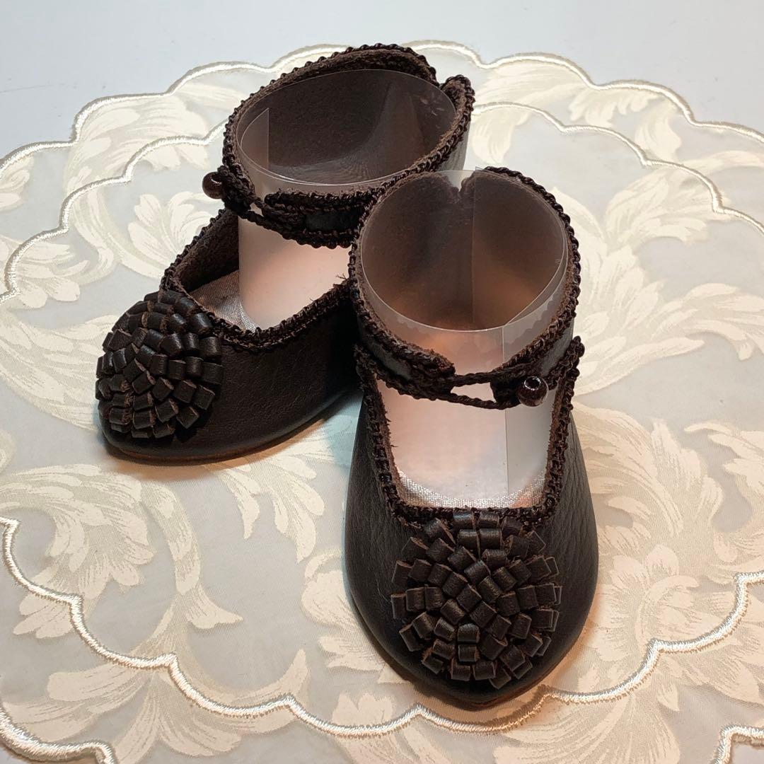 ドールシューズ　アンティークドール　ビスクドール　お人形の靴