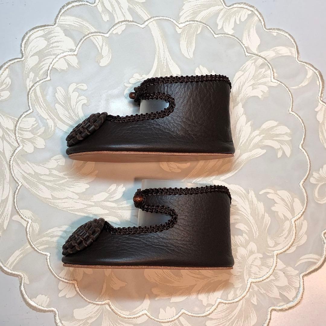 ドールシューズ　アンティークドール　ビスクドール　お人形の靴