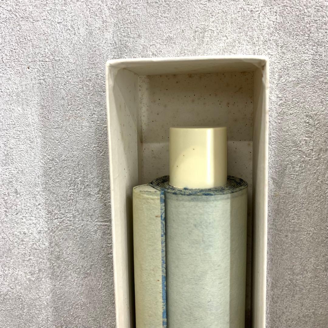 掛軸 川蝉 柳 紙箱