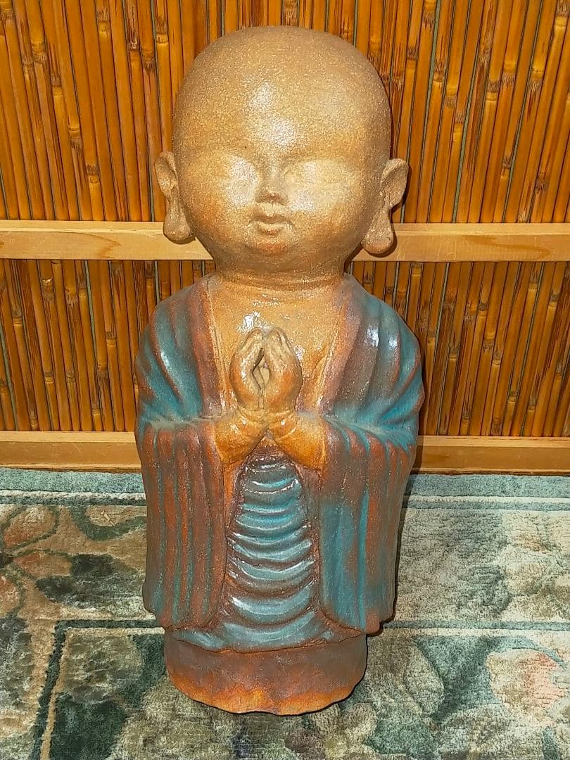 加藤高山（加藤純也）　地蔵尊　３１ｃｍ　共箱付き　お地蔵さま　仏像　仏具　仏壇