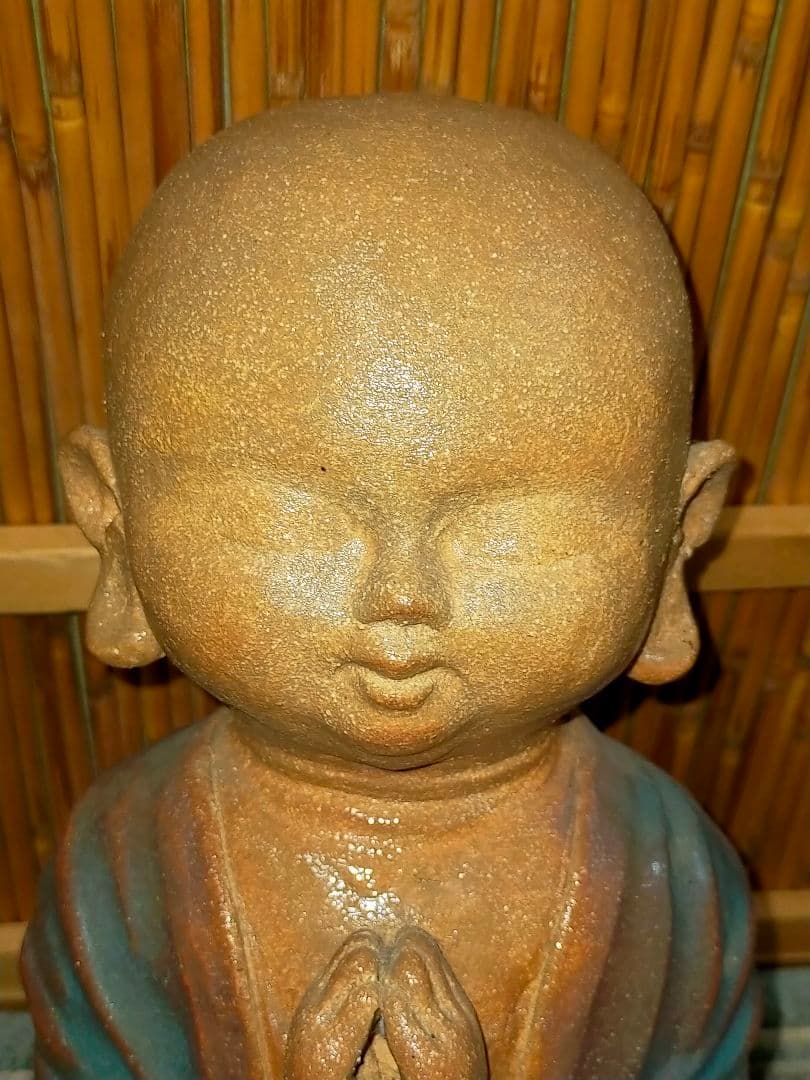 加藤高山（加藤純也）　地蔵尊　３１ｃｍ　共箱付き　お地蔵さま　仏像　仏具　仏壇