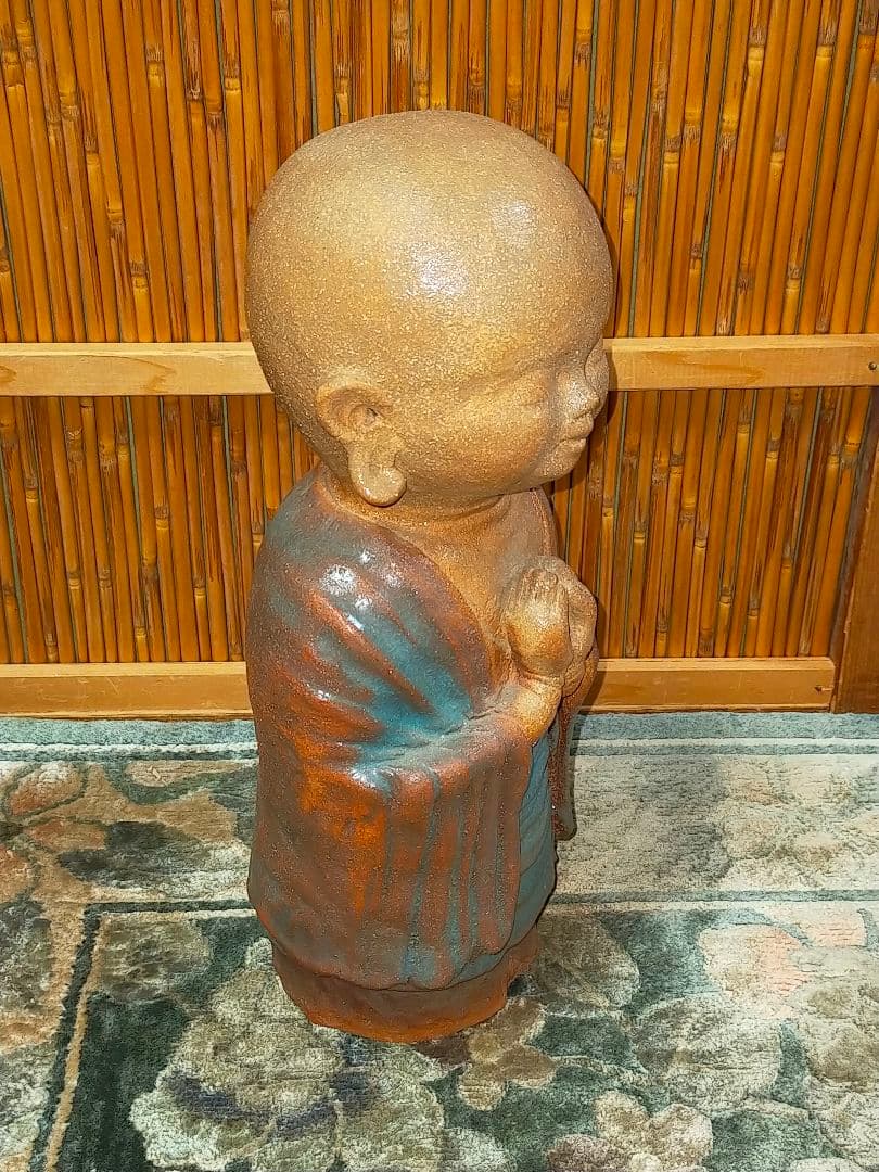 加藤高山（加藤純也）　地蔵尊　３１ｃｍ　共箱付き　お地蔵さま　仏像　仏具　仏壇