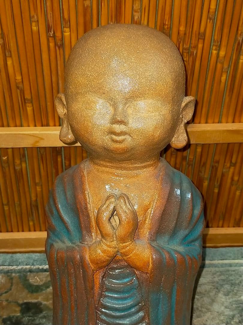 加藤高山（加藤純也）　地蔵尊　３１ｃｍ　共箱付き　お地蔵さま　仏像　仏具　仏壇