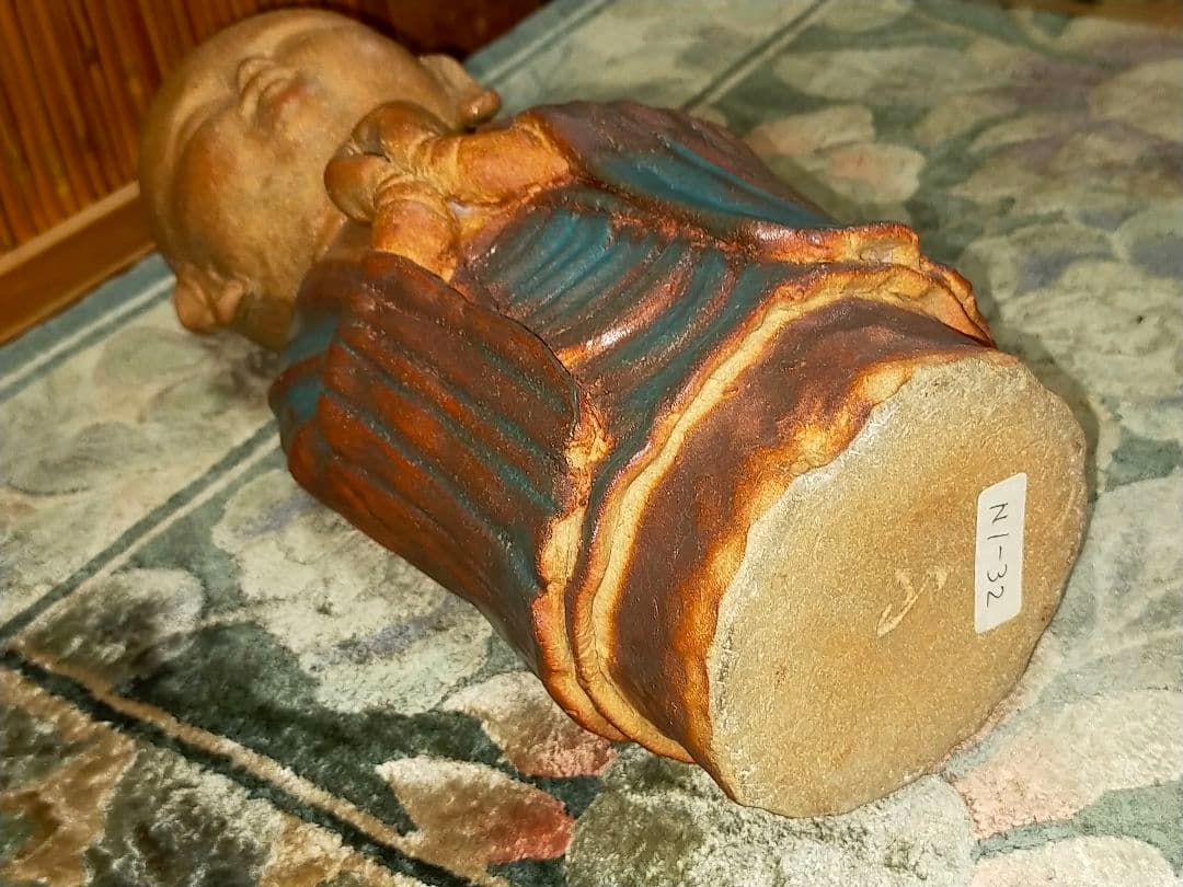 加藤高山（加藤純也）　地蔵尊　３１ｃｍ　共箱付き　お地蔵さま　仏像　仏具　仏壇