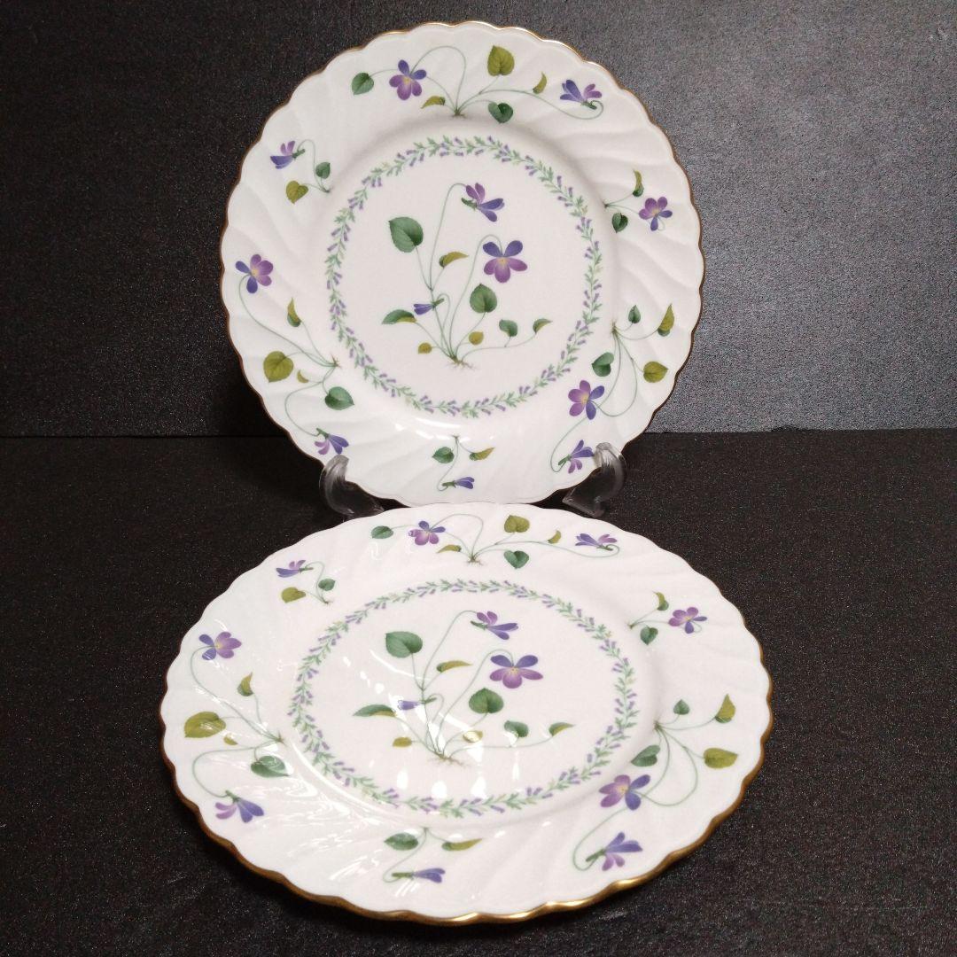 未使用ノリタケバイオレットドリーム ディナープレート2枚 NORITAKE