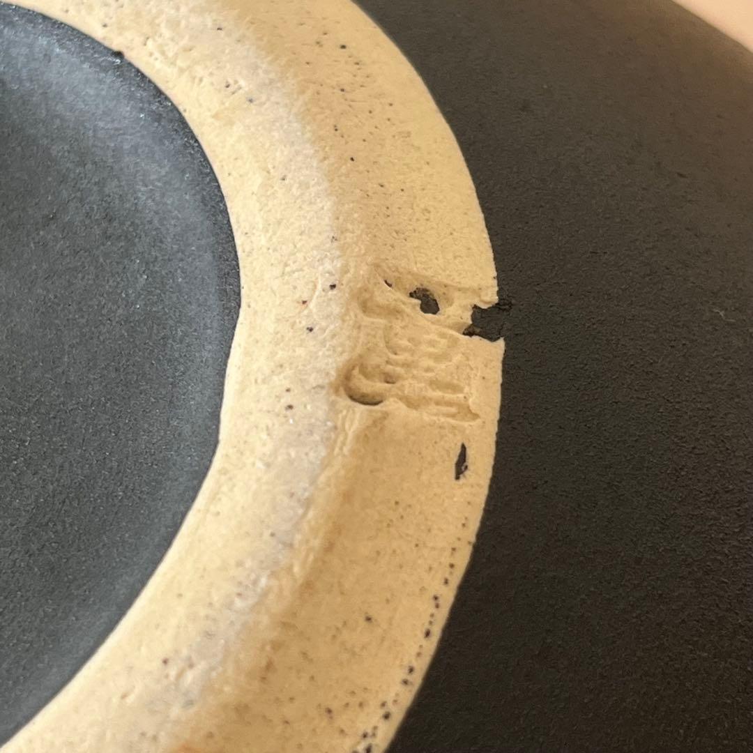 新品未使用　信楽焼　花瓶　赤　紅　黒　木箱入り　大原薫　伝統工芸士