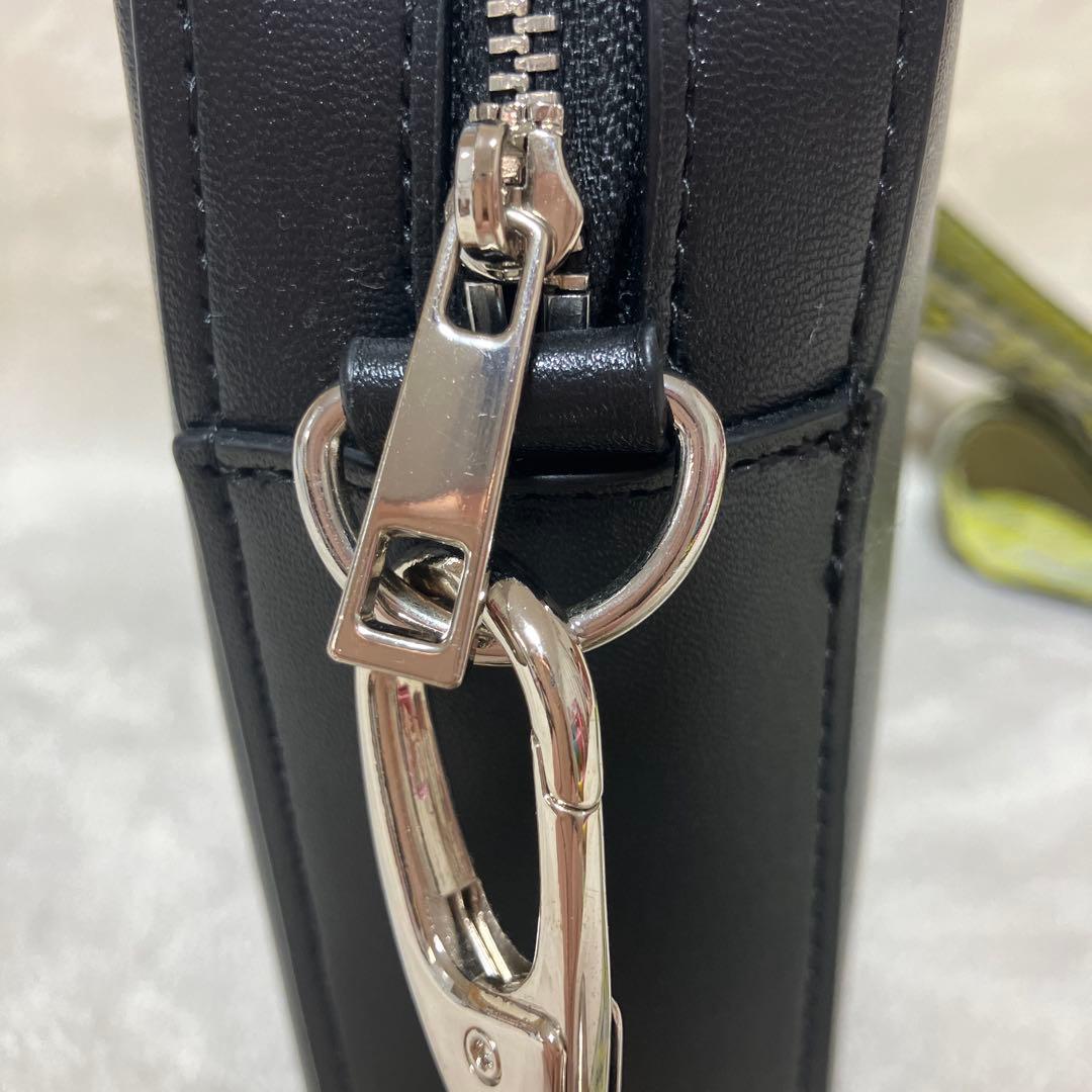 最終値下げ　back number 幾何学模様ストラップ バッグ　ブラック　黒