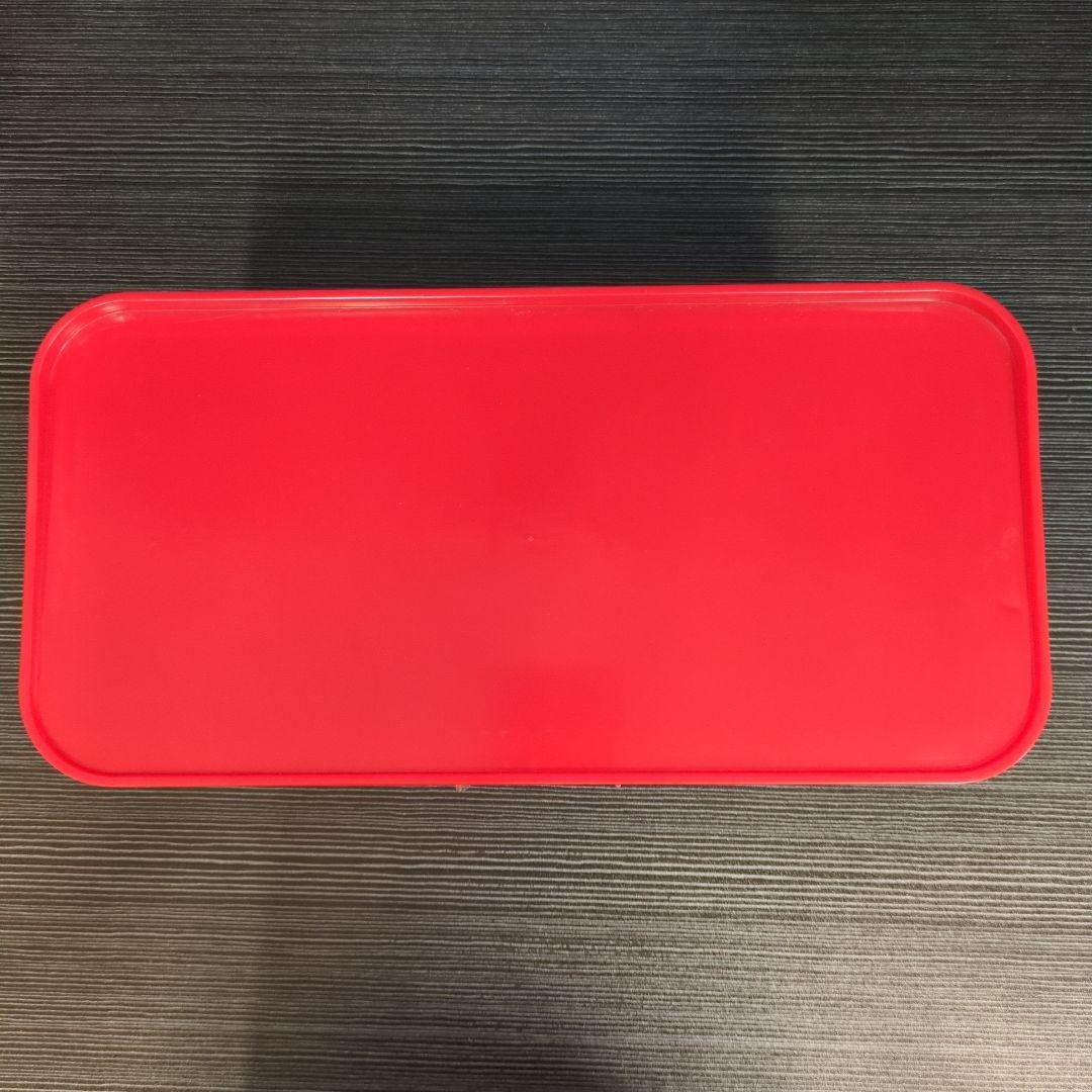 調味料ケース 赤 花柄 昭和レトロ 蛇腹スライド 収納