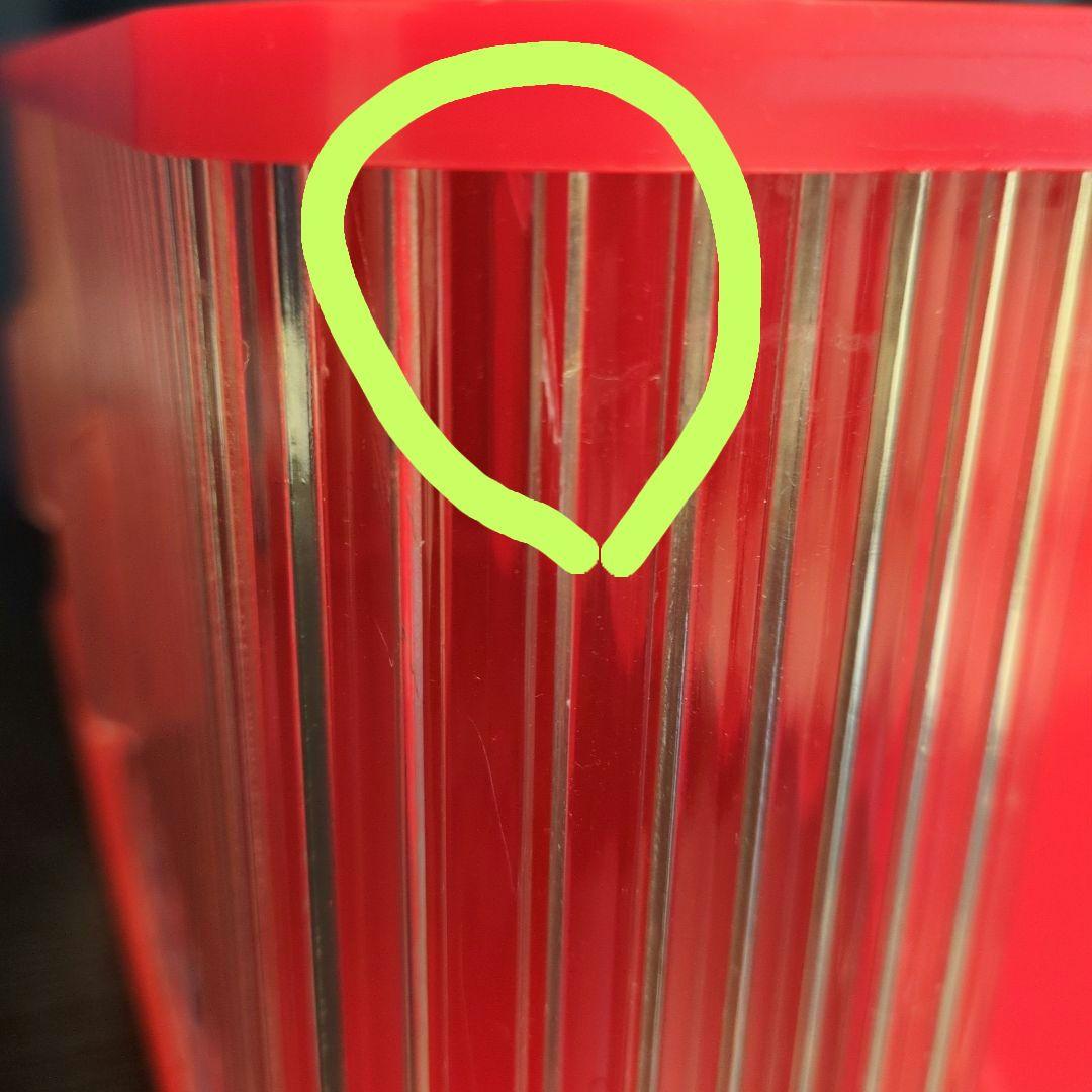 調味料ケース 赤 花柄 昭和レトロ 蛇腹スライド 収納