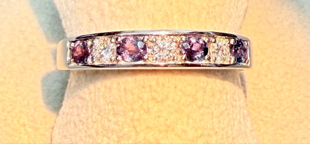 極美品！　アレキサンドライト　0.34ct Pt950 リング（No.8179）