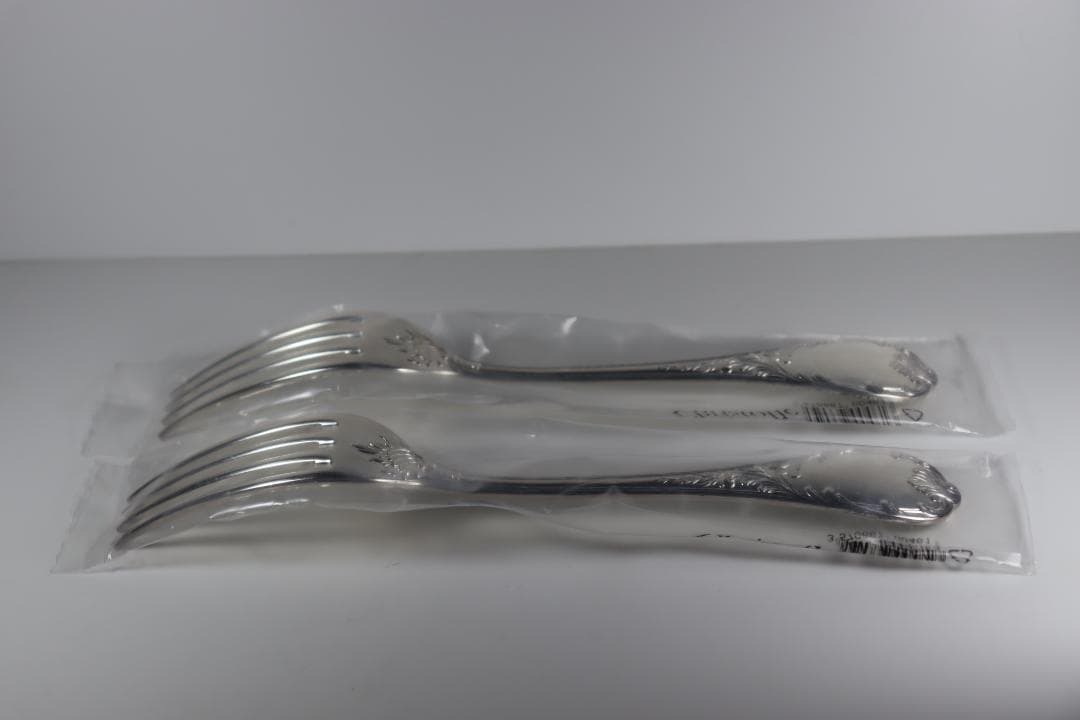 クリストフル■未使用テーブルフォーク２本組■とてもきれい¨¨■大人気のマルリー！
