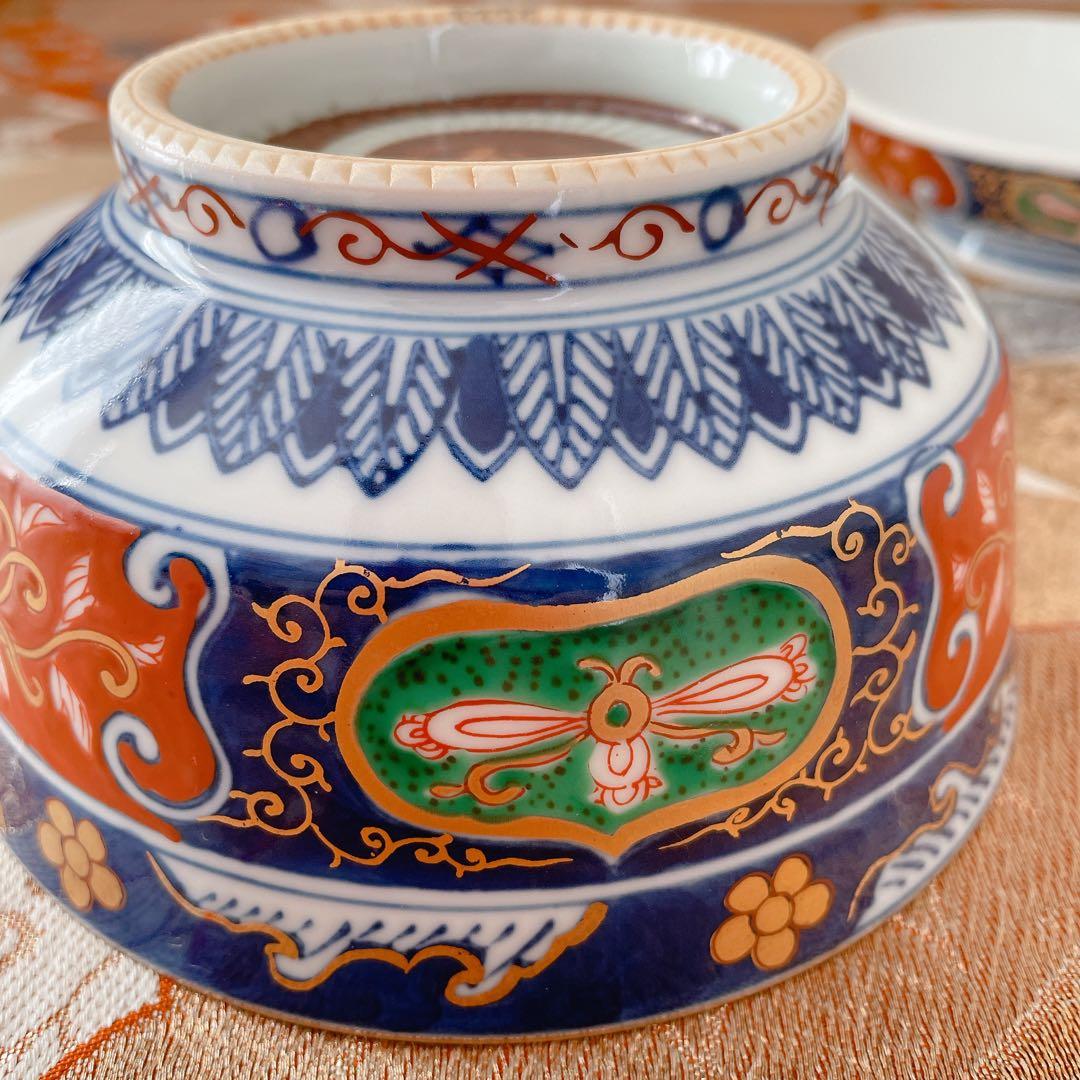 有田焼 藤太郎窯（金峰藤太郎窯） 金彩 古伊万里様式 蓋付椀 煮物椀 蓋物