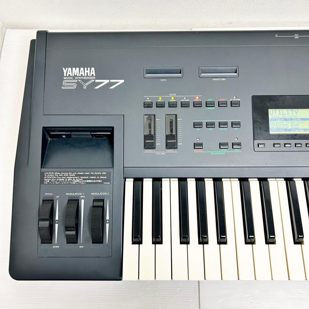 通電確認 希少 ハードケース付き YAMAHA シンセサイザー SY77
