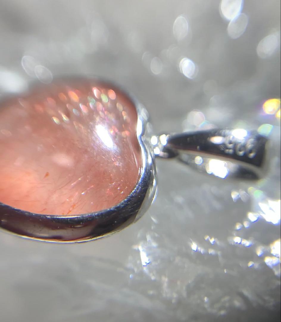 愛のパワー溢れる❣️カザフスタン産ストロベリークォーツ　ハート　ペンダントトップ