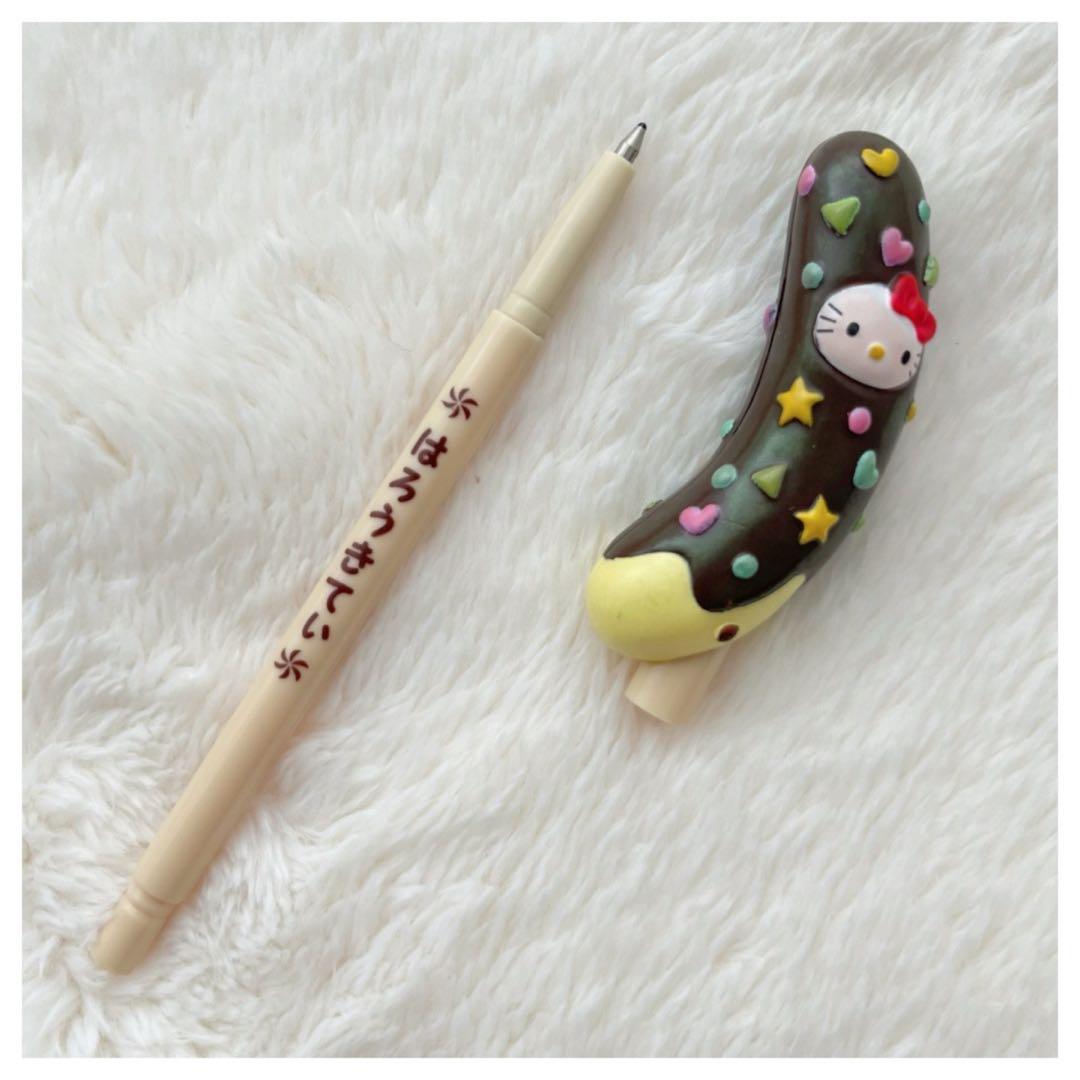 希少 レトロ ハローキティ チョコバナナ 屋台シリーズ ボールペン 2007年製