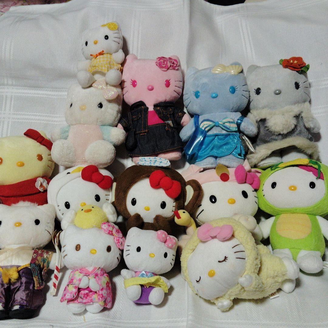 ハローキティ ぬいぐるみセット12個＋オマケ２個
