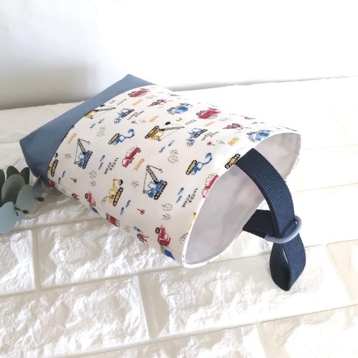 レッスンバッグ&上履き入れ&体操着袋・はたらく車　　＃n1380