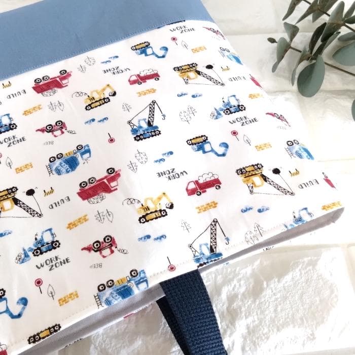 レッスンバッグ&上履き入れ&体操着袋・はたらく車　　＃n1380