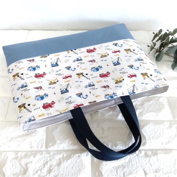 レッスンバッグ&上履き入れ&体操着袋・はたらく車　　＃n1380