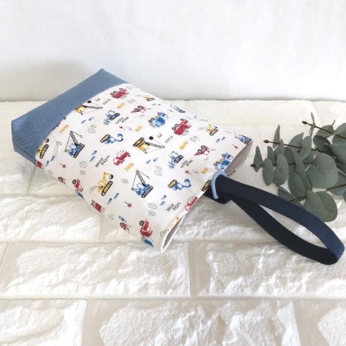 レッスンバッグ&上履き入れ&体操着袋・はたらく車　　＃n1380