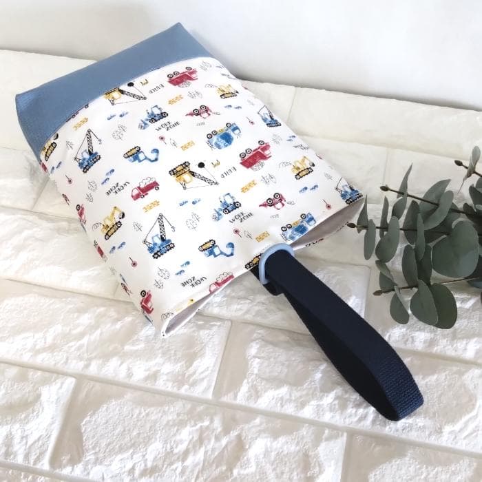 レッスンバッグ&上履き入れ&体操着袋・はたらく車　　＃n1380