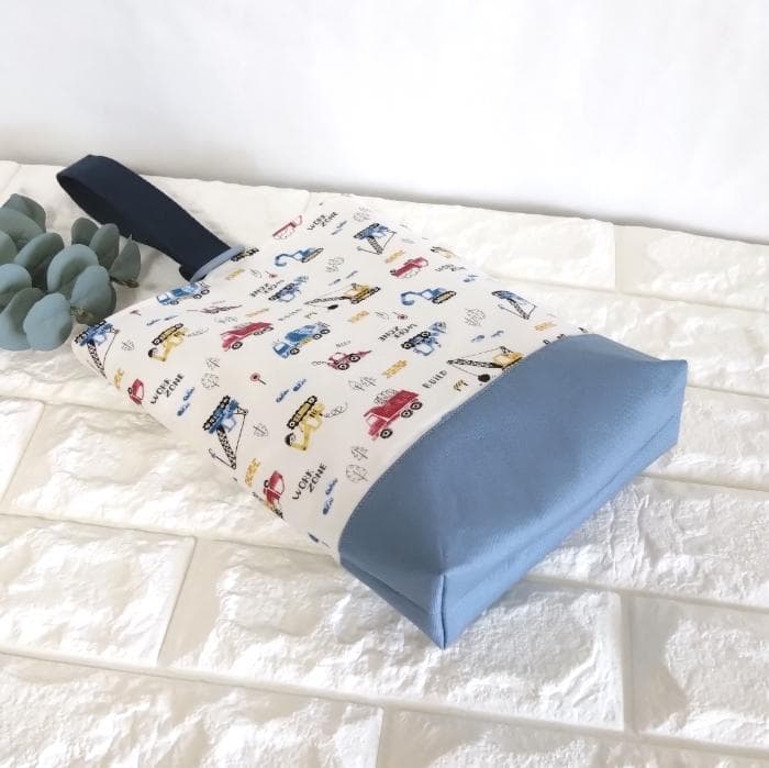 レッスンバッグ&上履き入れ&体操着袋・はたらく車　　＃n1380