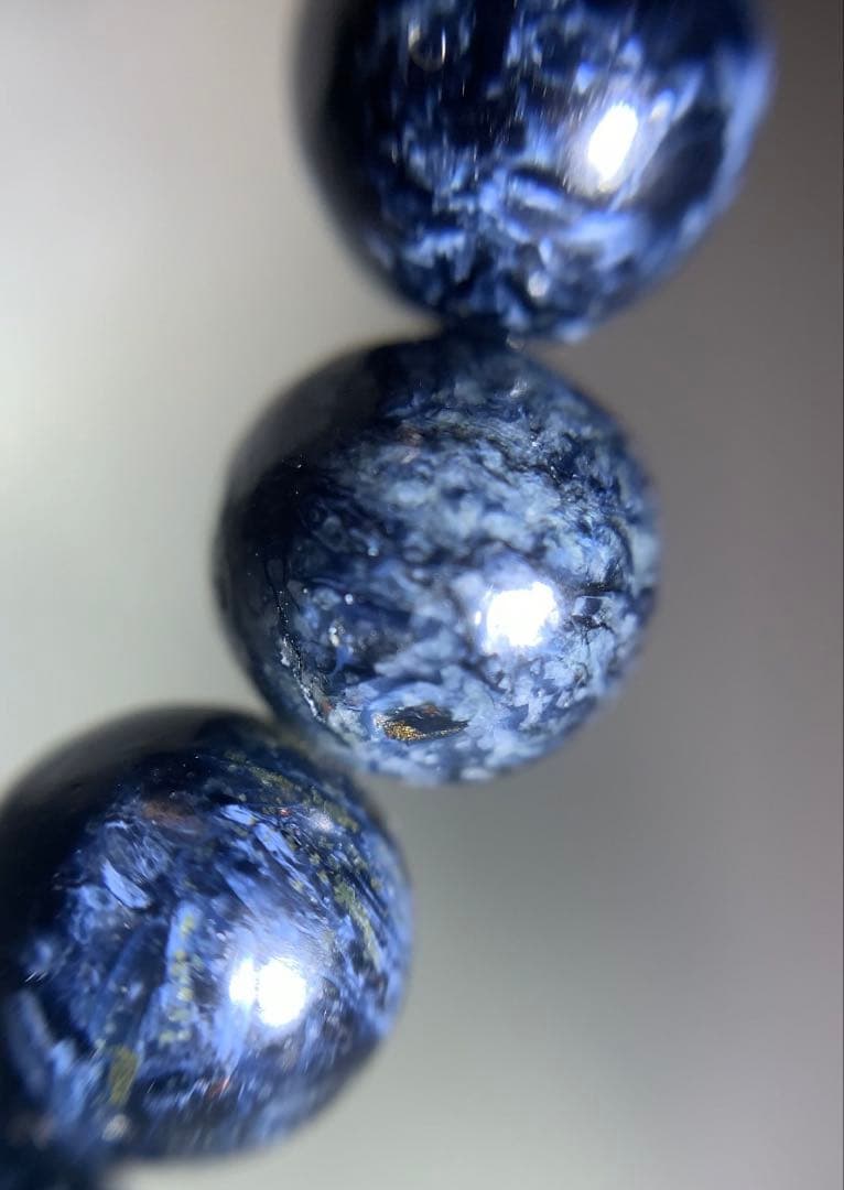 ⭐️希少石⭐️ブルーピーターサイト　ブレスレット　テンペストストーン