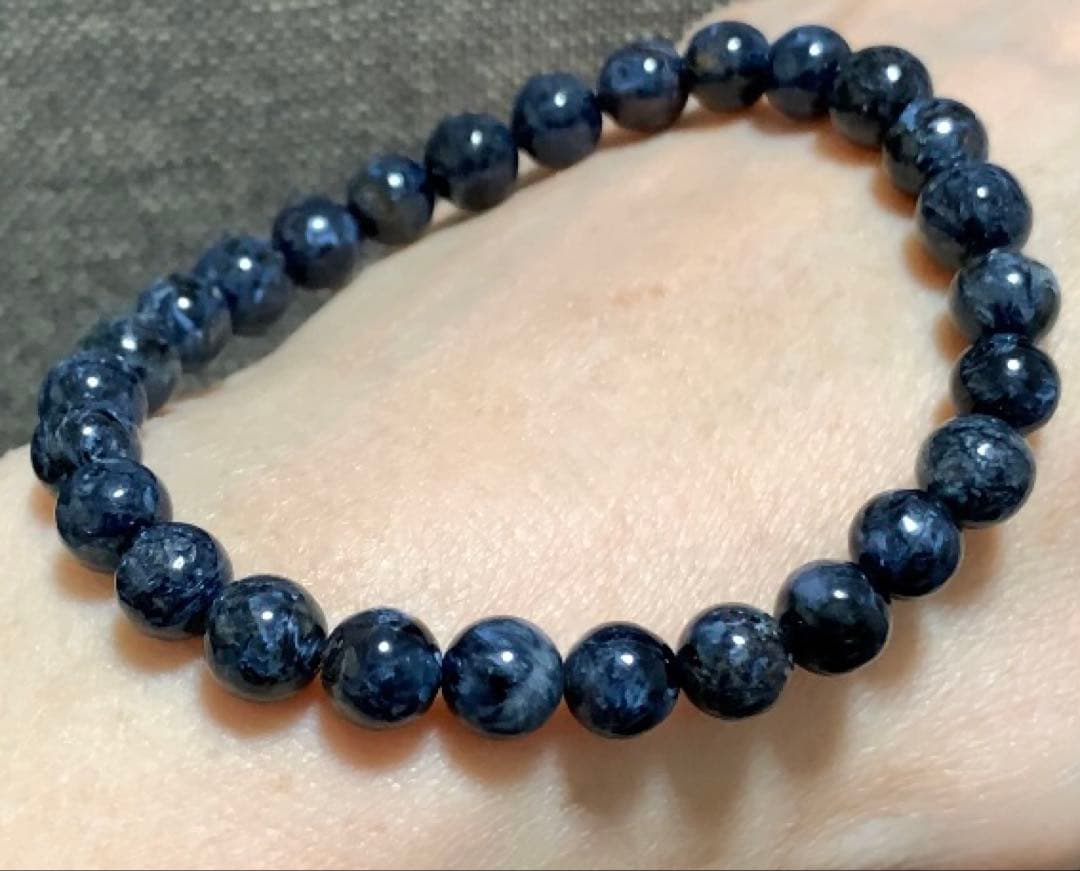 ⭐️希少石⭐️ブルーピーターサイト　ブレスレット　テンペストストーン
