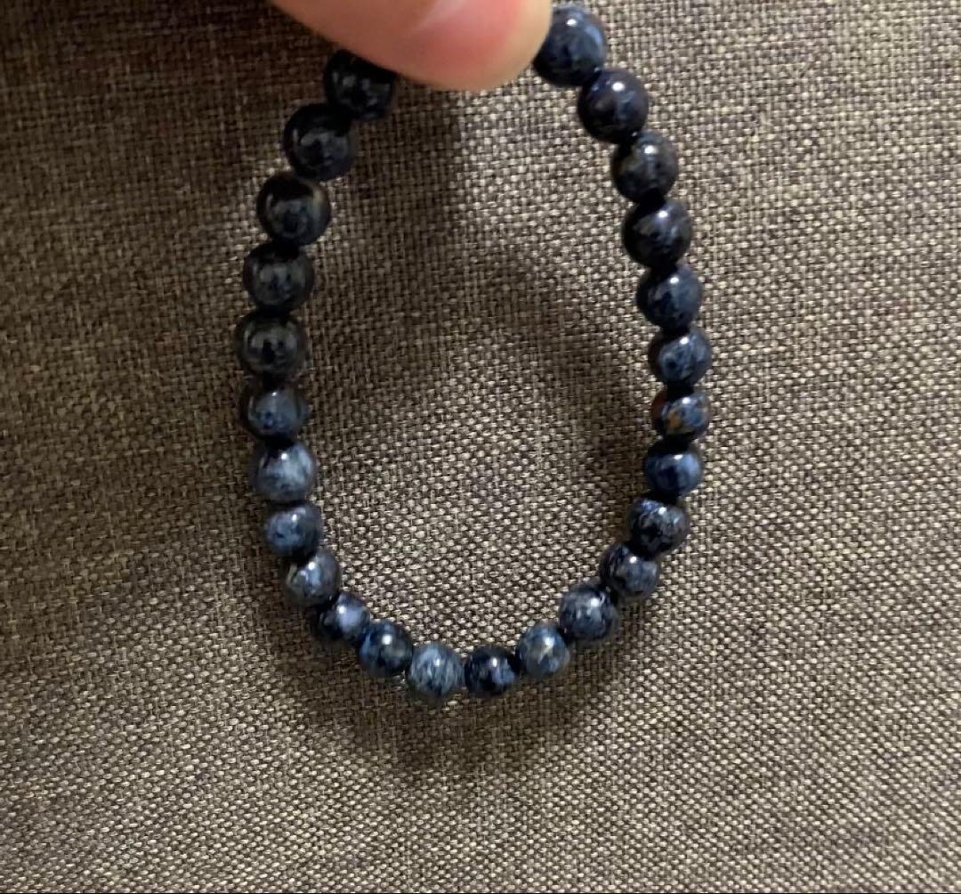 ⭐️希少石⭐️ブルーピーターサイト　ブレスレット　テンペストストーン