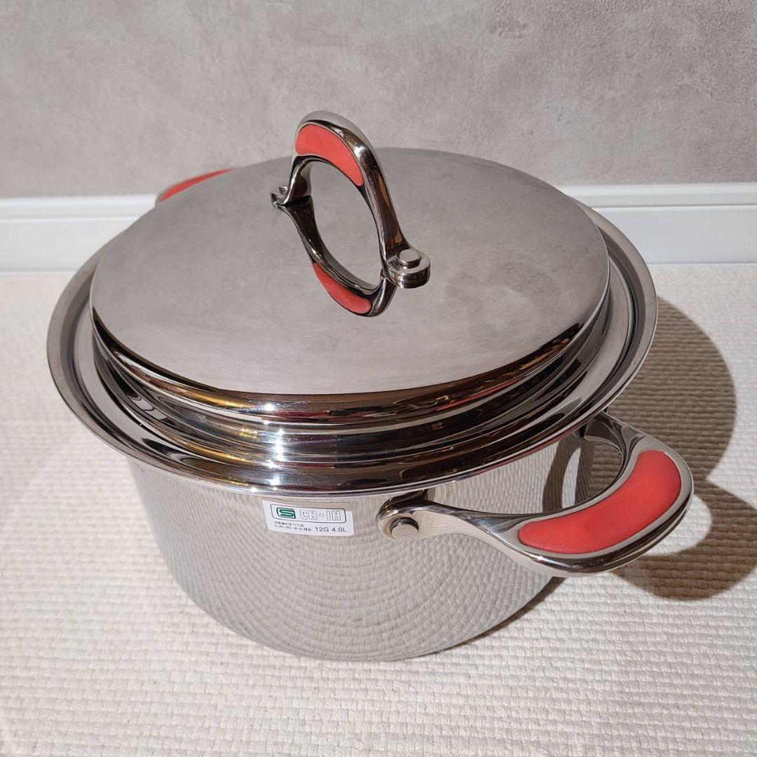 ビタクラフト　フロリダ　両手鍋　24cm　4L　No,5879　オレンジ