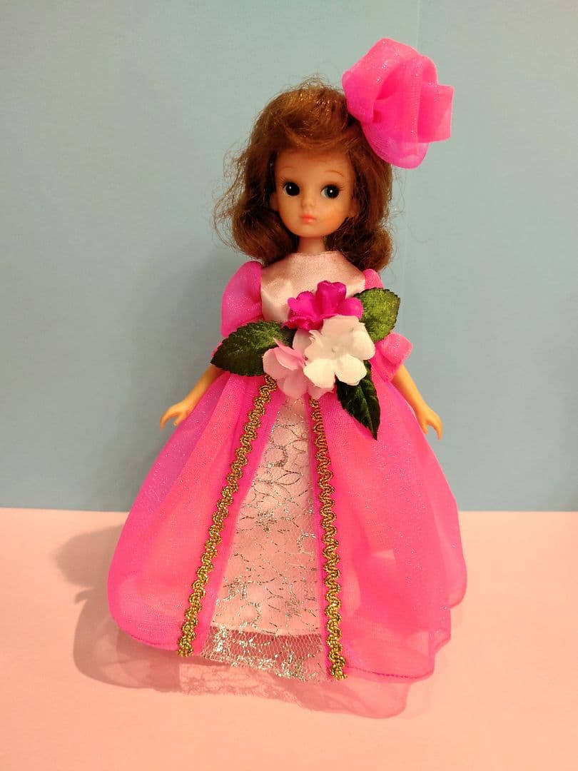 ご確認用 初代リカちゃんロングドレス(ハンドメイド)