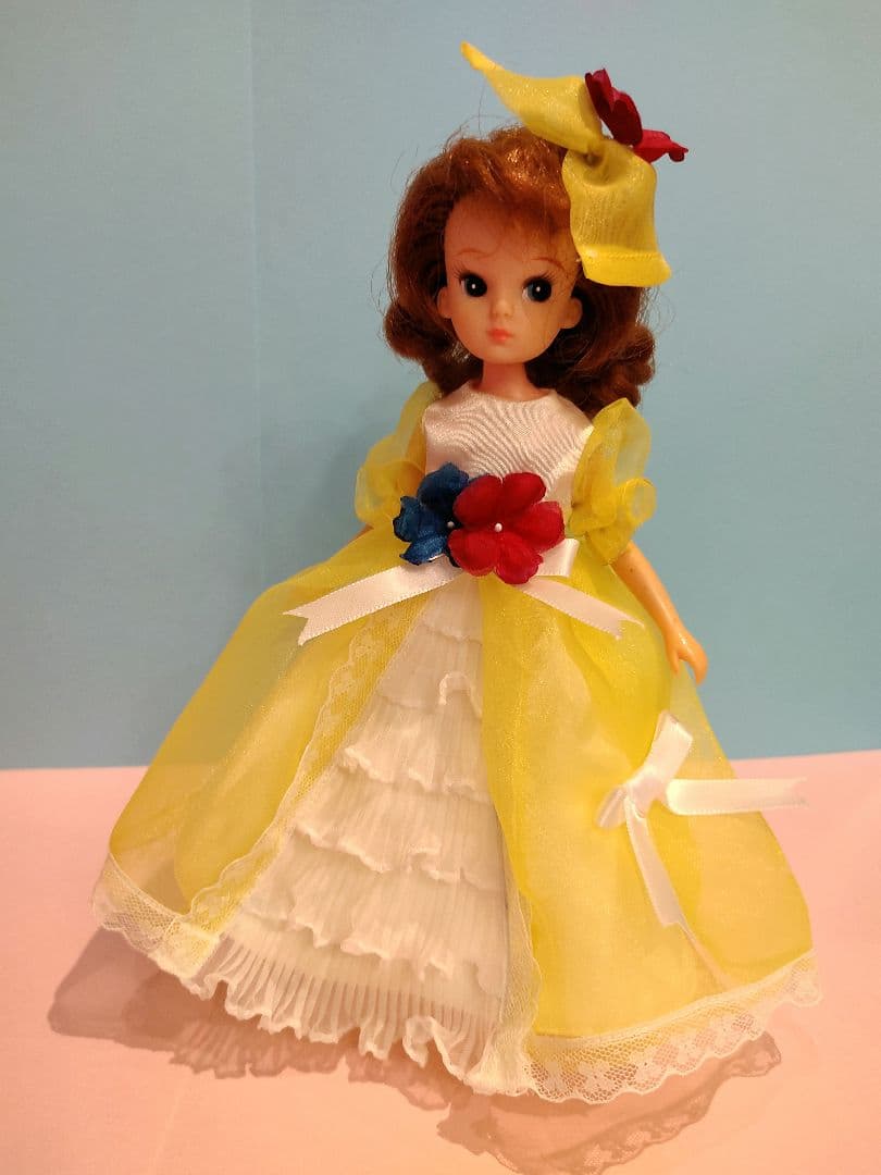 ご確認用 初代リカちゃんロングドレス(ハンドメイド)