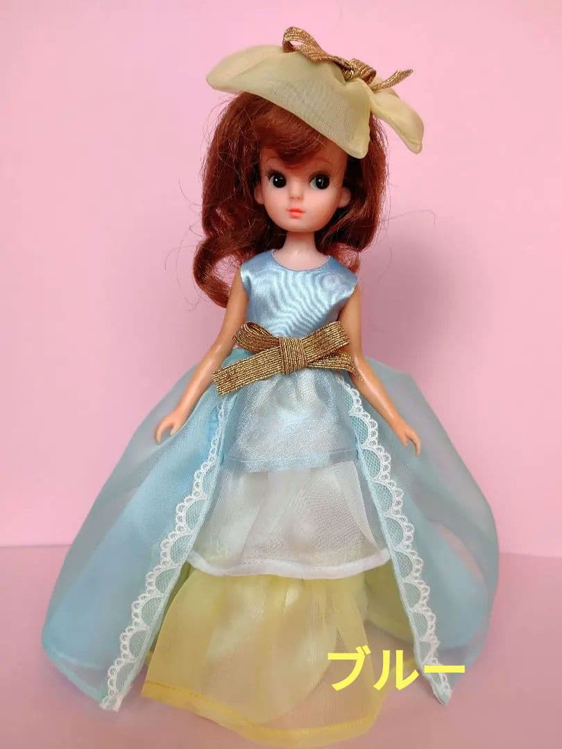 ご確認用 初代リカちゃんロングドレス(ハンドメイド)