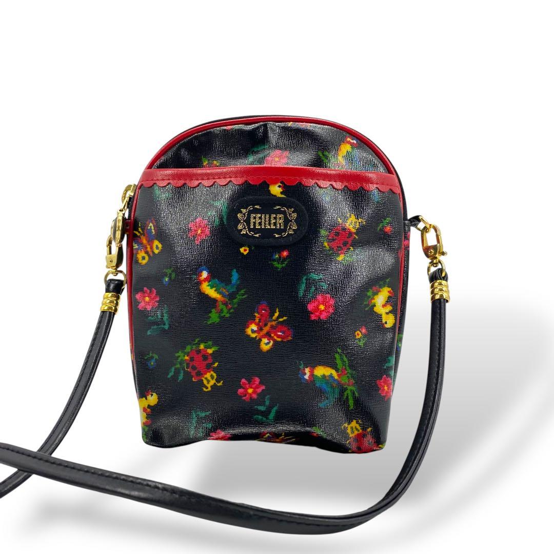 【未使用級】フェイラー スマホショルダー 斜め掛け ハイジ ポーチ ブラック