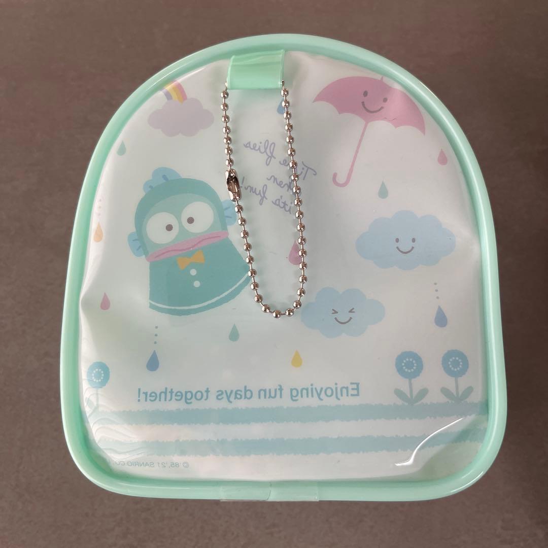 ハンギョドン　雨　カッパ　レインコート　マスコットポーチ